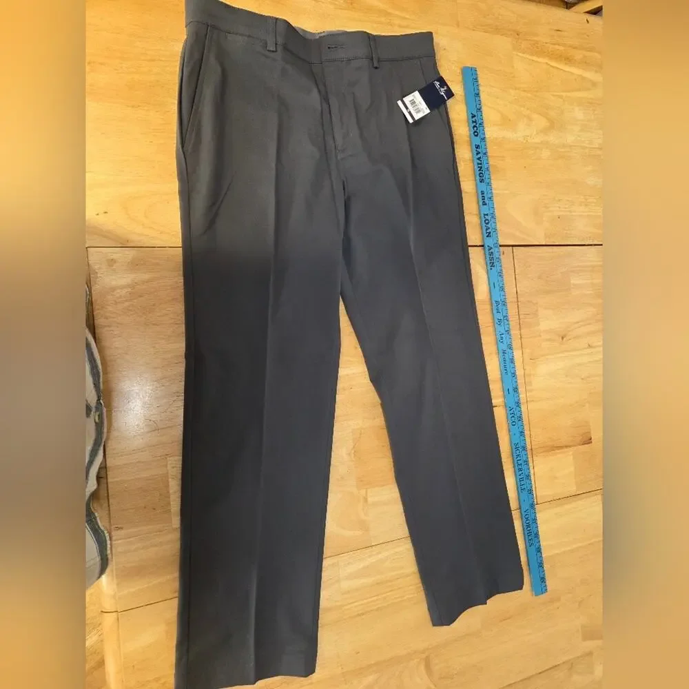 Ben Hogan Performance Boys Size 18 Golf Pants Asphalt Gray Stretch NWT